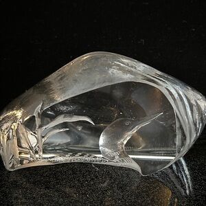 Crystal Heron Figurine